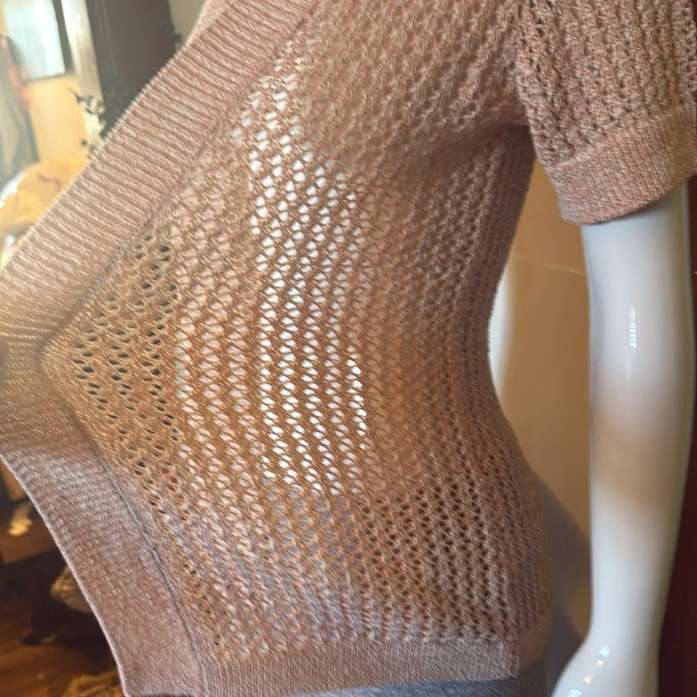 NWt northern reflections size small Women's Open-Front Knit Sweater - Pink - Picture 4 of 6